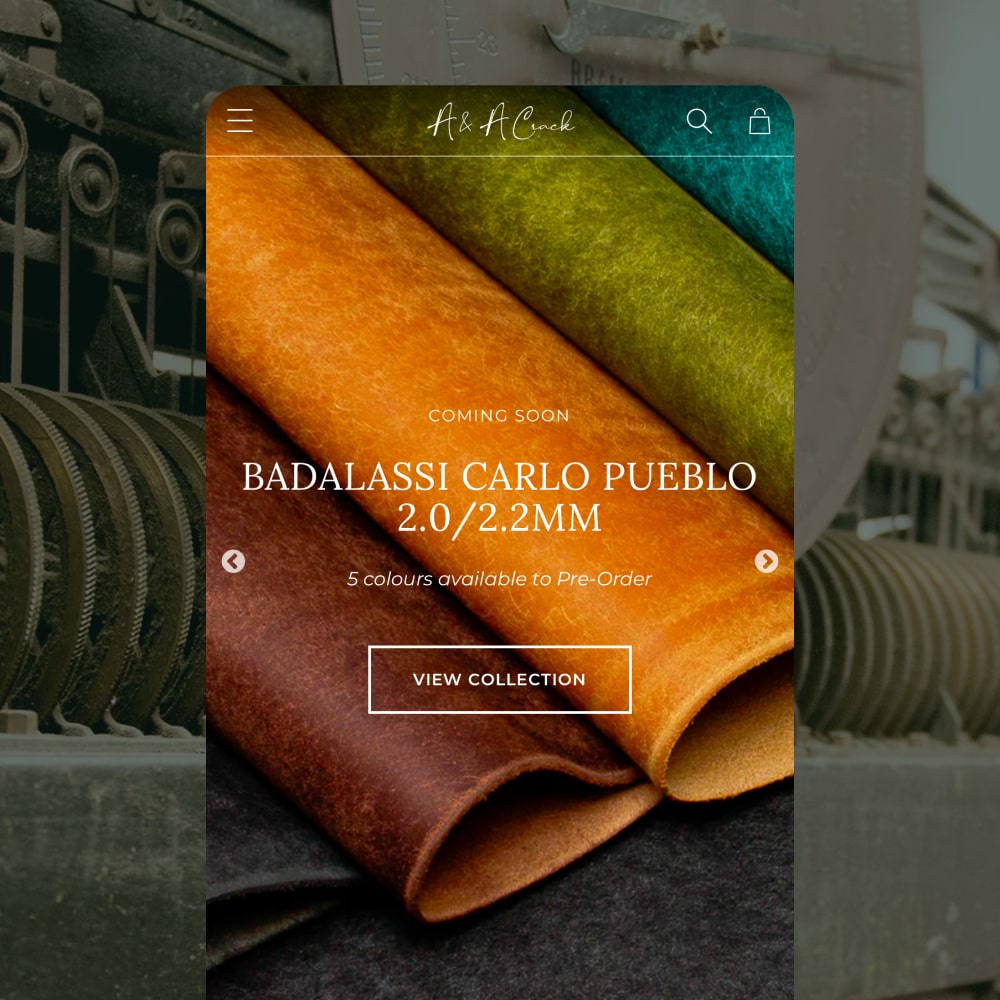 Onstate Unveil International Leather Wholesalers as Latest Client to Sign-up to Shopify